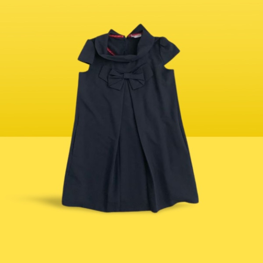 Navy Bow Dress